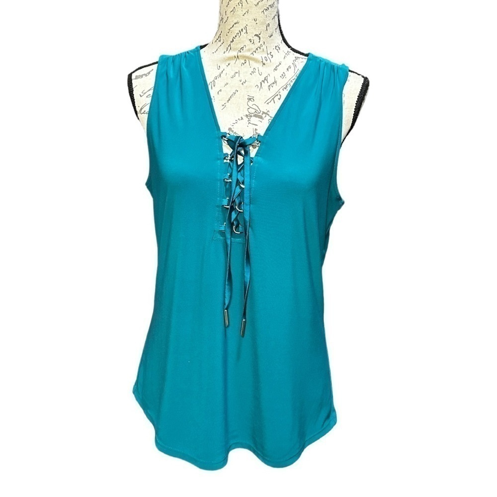 WHBM Teal Blouse Size Medium